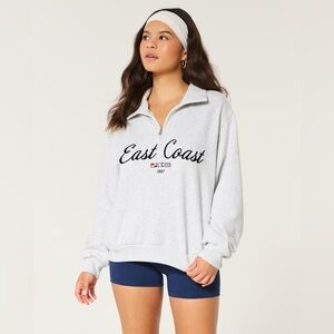 Hollister Gray East Coast Sweatshirt